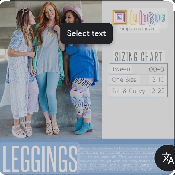 Lularoe Juniors Basketball Print Leggings - Black & Orange Size Tween (00-0) - Picture 4 of 4